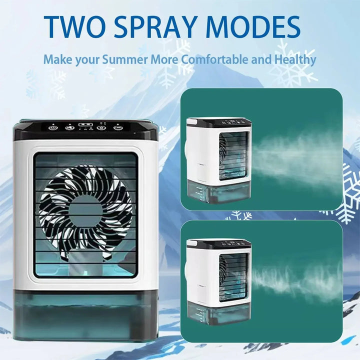 Portable Mini Air Conditioner – 3-Speed Small AC Unit with 900ML Water Tank, Electric Fan and Humidifier for Bedroom & Office | Bowlift