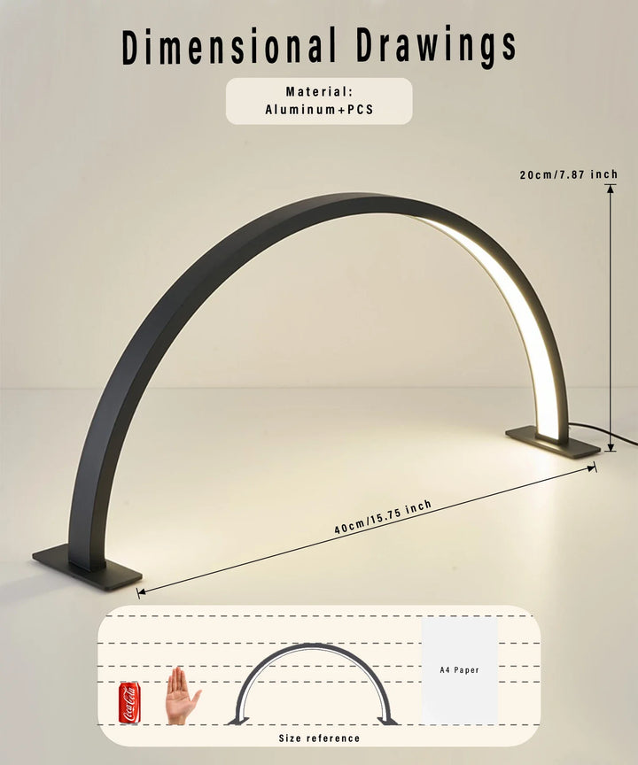 BowLift | LUNAIL LED Nail Lamp | Half-Moon Design | USB | For Nail Studio & Home