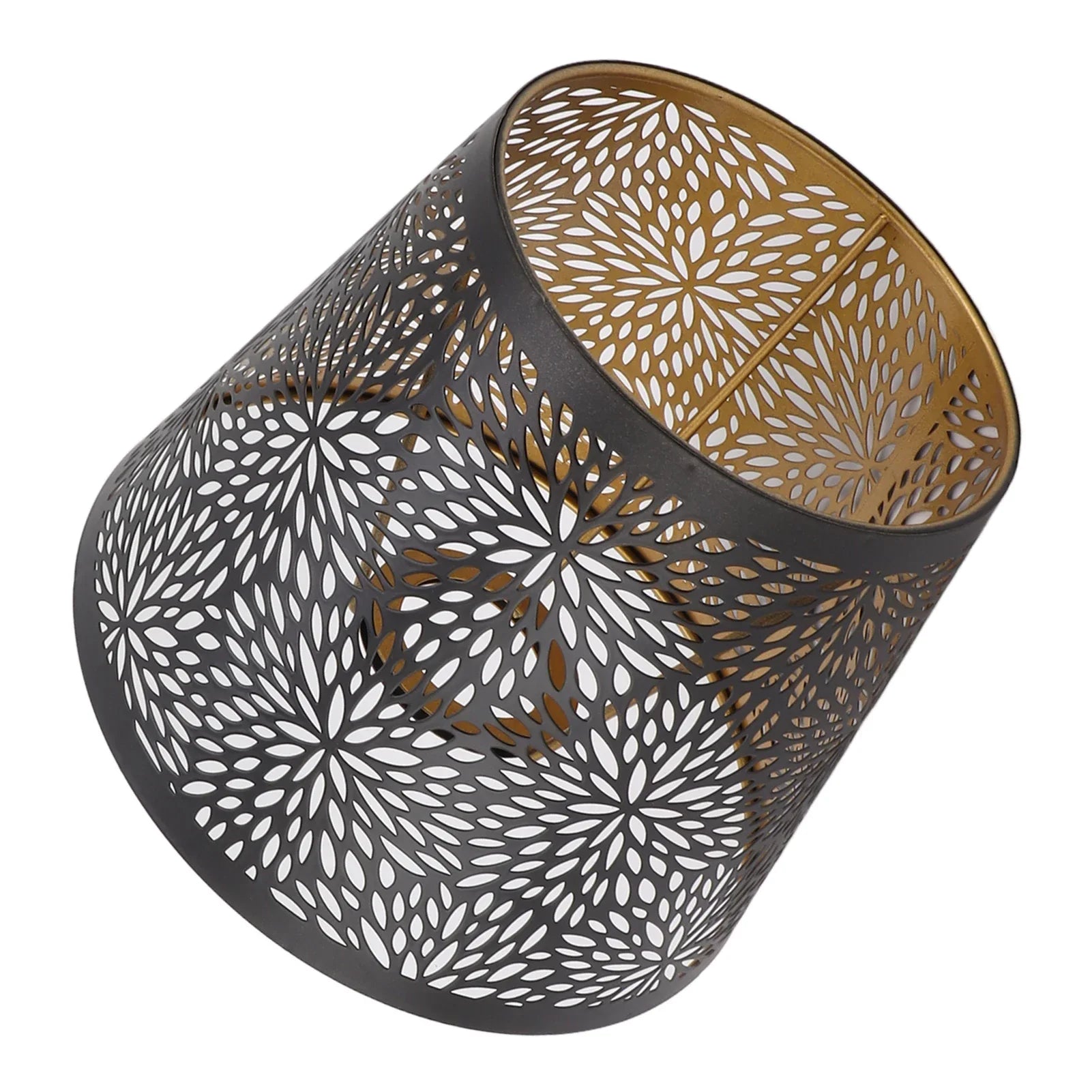 BowLift | Metal lampshade with gold pattern