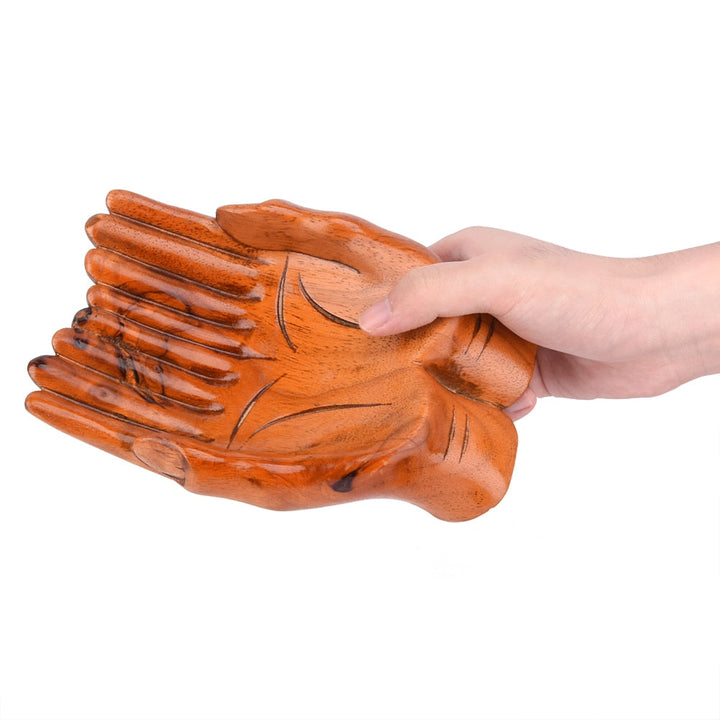 BowLift | Giving Praying Wooden Carved Hands Candy Holder Home Decor