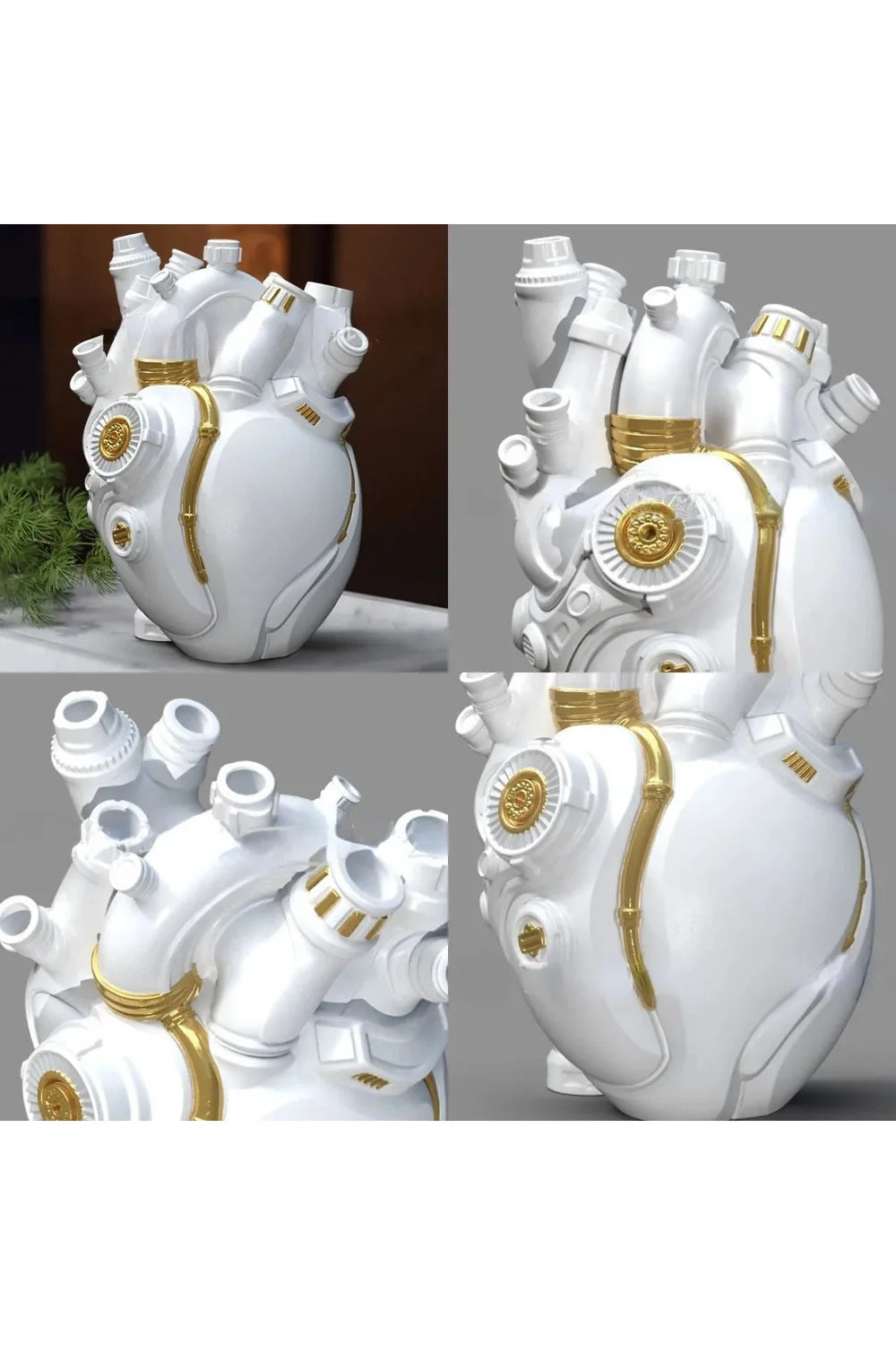 Resin Heart Vase | Bowlift