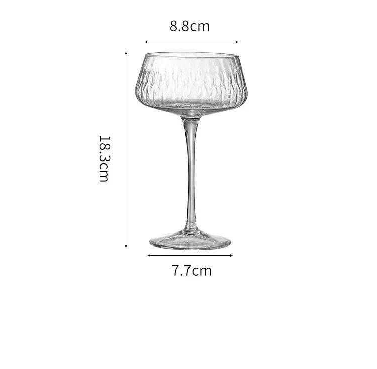 Elegant 2-Piece Cocktail Coupe Set Bowlift