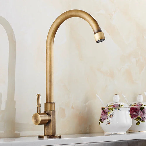 BowLift | Brass kitchen faucet