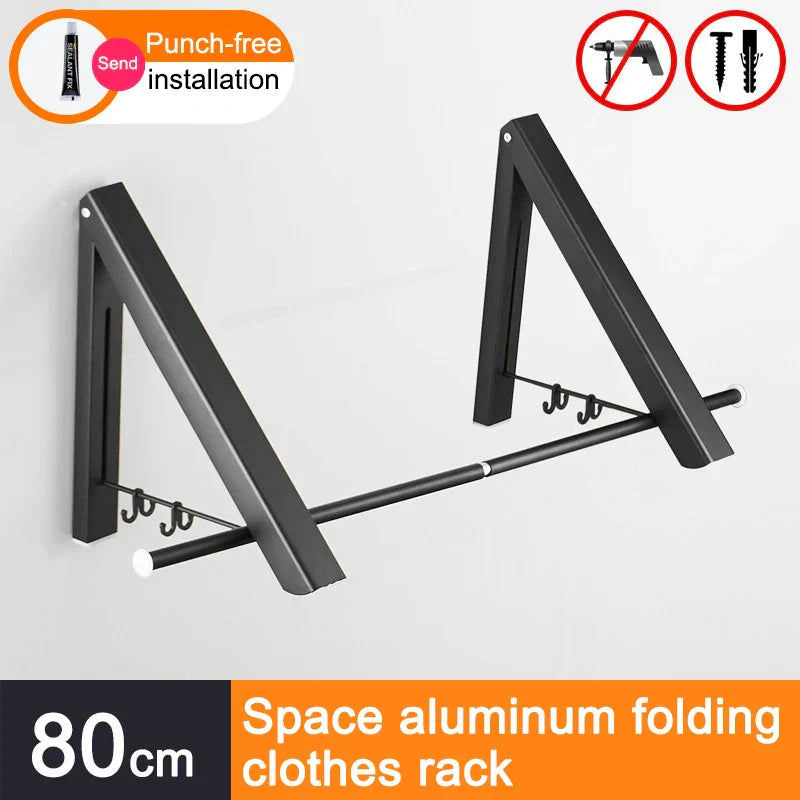 Space Saver FoldaBowlifte Wall Clothes Aluminum Rack | Bowlift