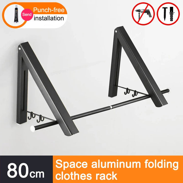 Space Saver FoldaBowlifte Wall Clothes Aluminum Rack | Bowlift
