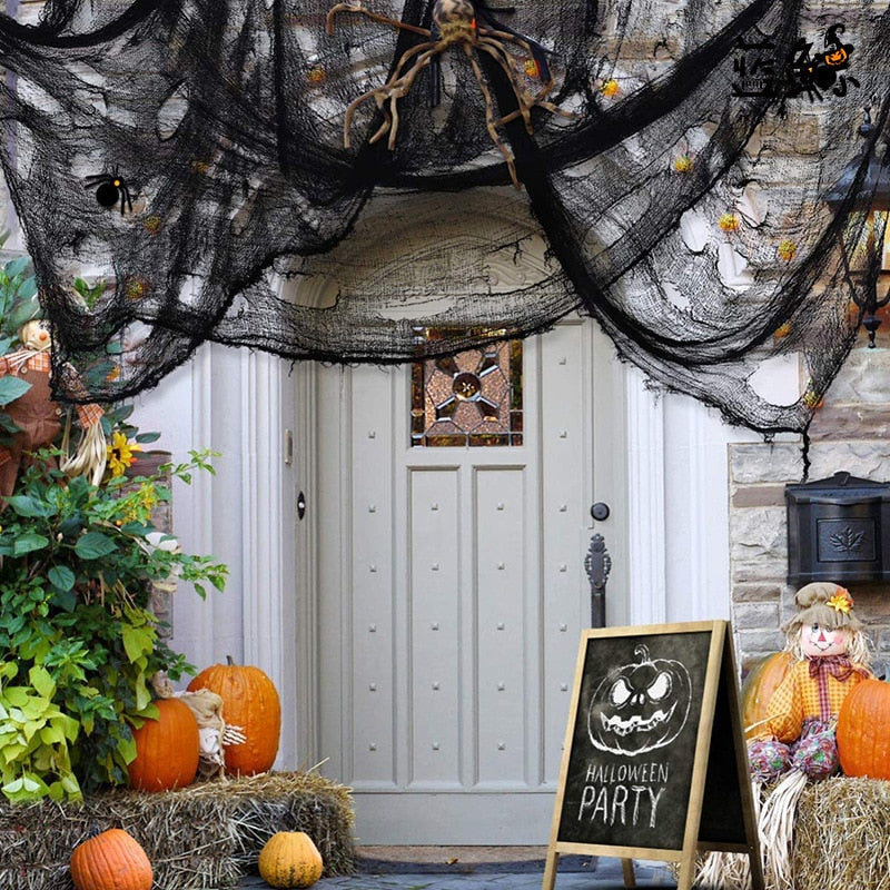 BowLift | Artificial Stretchy Cobweb Halloween Decoration