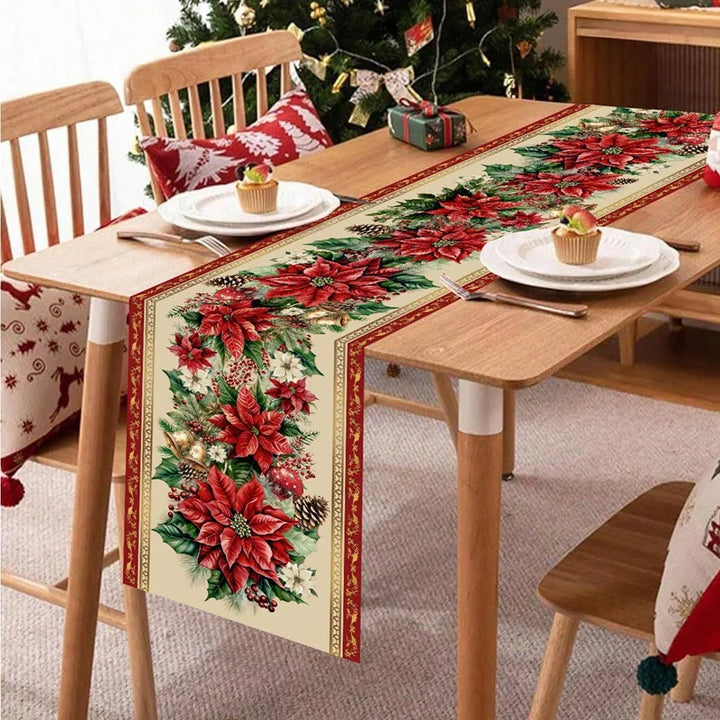 BowLift | Christmas Table Runner Festivia | 180×35 cm | Elegant & Festive | Table Decoration for Christmas & New Year 2025/2026
