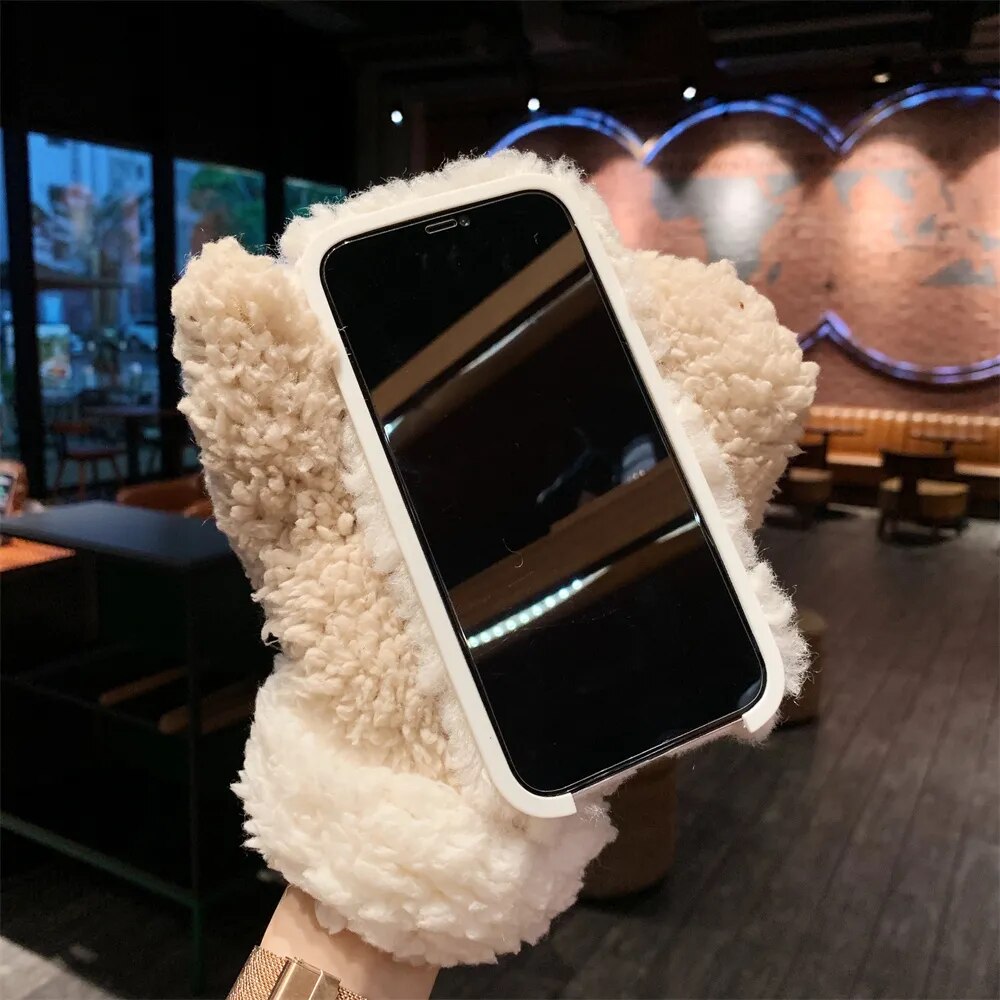 BowLift | Fluffy Fur iPhone Case Glove