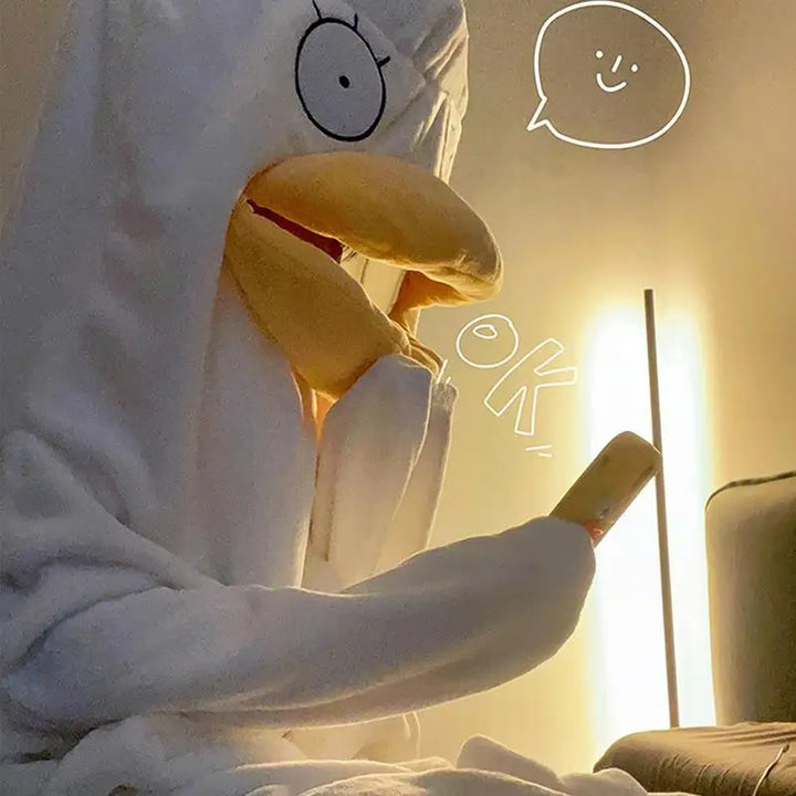 BowLift | Confused Duck Warm Adult Pajamas Costume