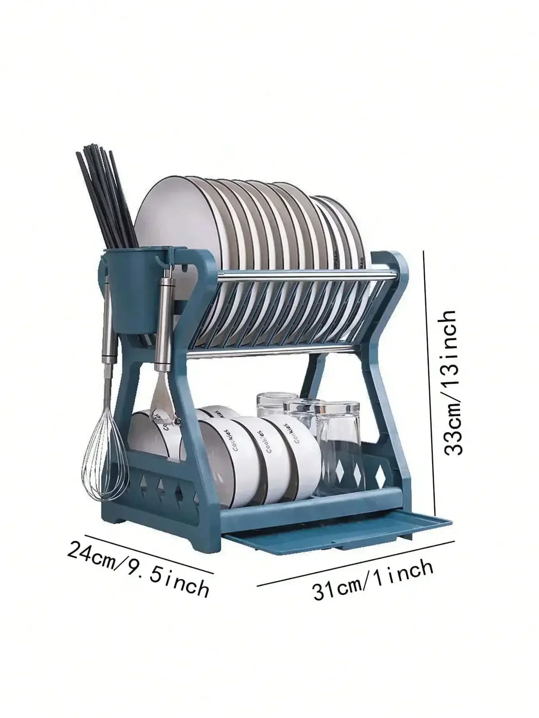 Foldable dish organizer – Practical draining rack for dishes, space-saving and easy to clean, perfect for modern kitchens and small spaces | Bowlift