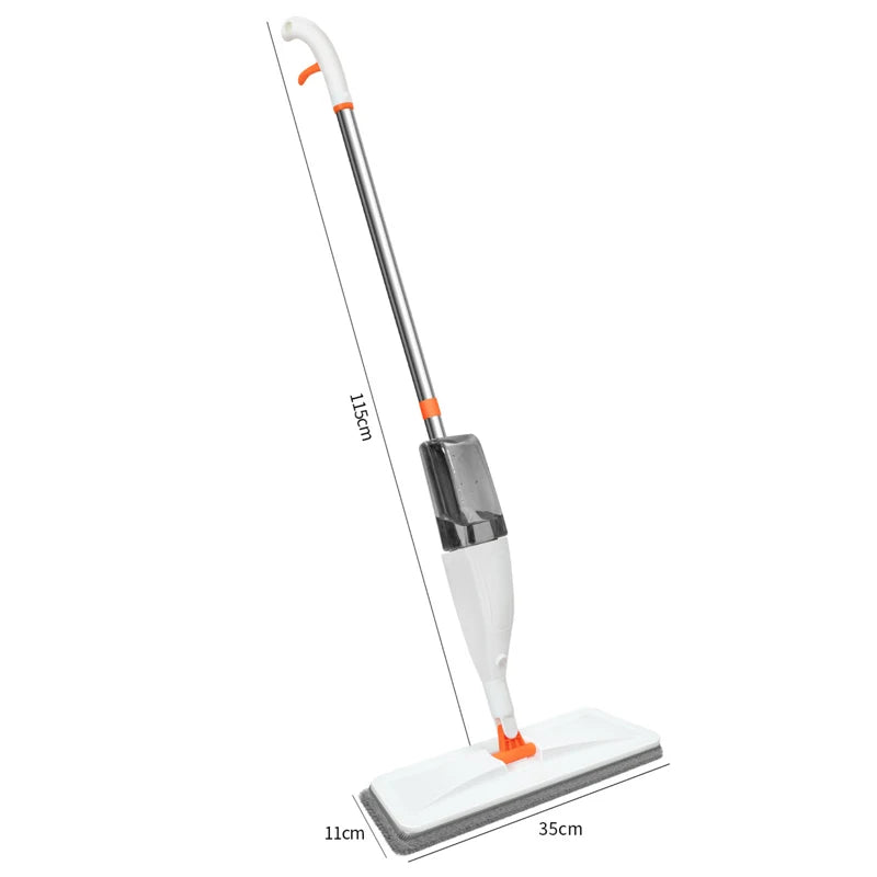 BowLift | Sprayvia Spray Mop with Microfiber Head | 360° Swivel Joint | Flat Mop System | Reusable & Eco-Friendly