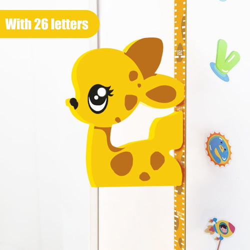 3d Cartoon Kids Height Sticker | Bowlift