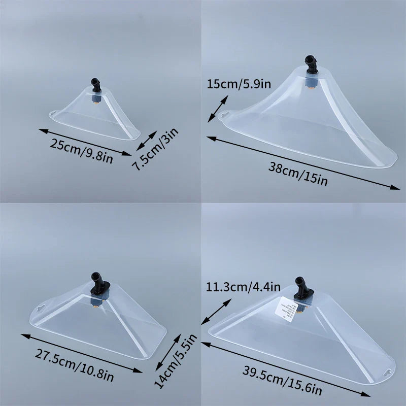 BowLift | SprayoFan Wind Protection Nozzle | Windproof Spray Head Cover for Garden Sprayers | Fan Nozzle for Targeted Watering