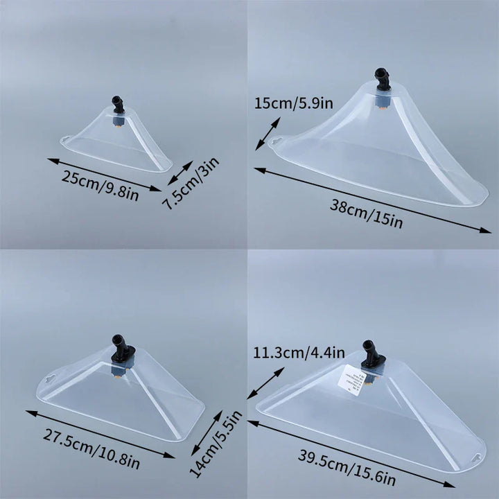 BowLift | SprayoFan Wind Protection Nozzle | Windproof Spray Head Cover for Garden Sprayers | Fan Nozzle for Targeted Watering