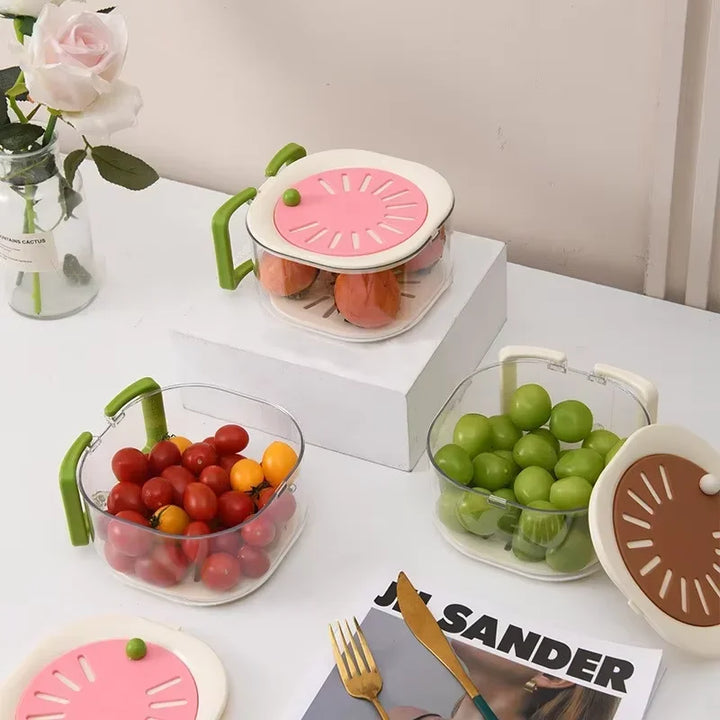 BowLift | Dust-Proof Fruit Drainer Basket