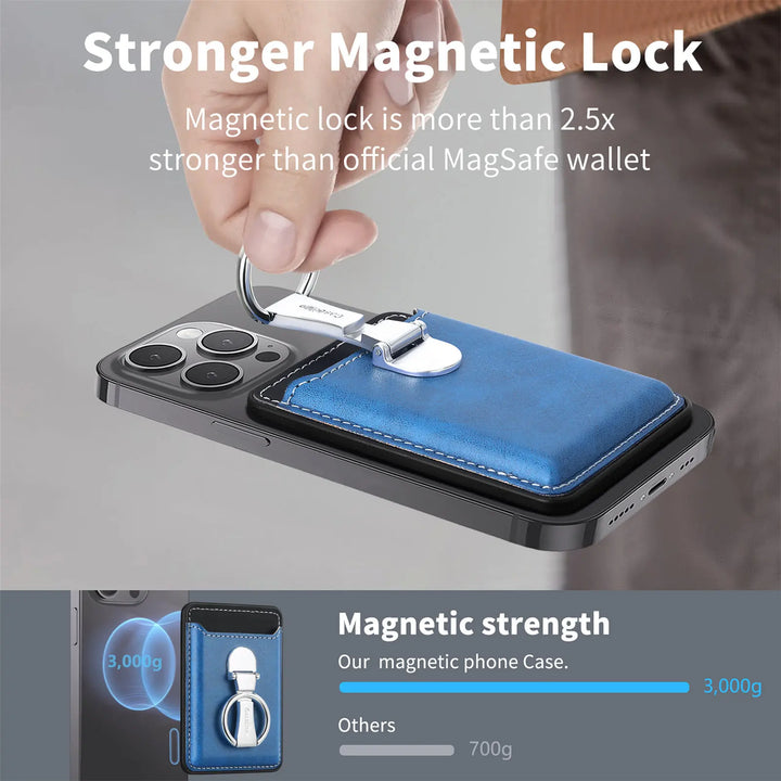 BowLift | Leather Magsafe Phone Wallet Holder
