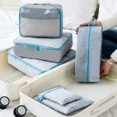 BowLift | Packavio Travel Organizer Set 7-piece | Suitcase Bags for Clothes & Shoes | Space-saving & Water-repellent
