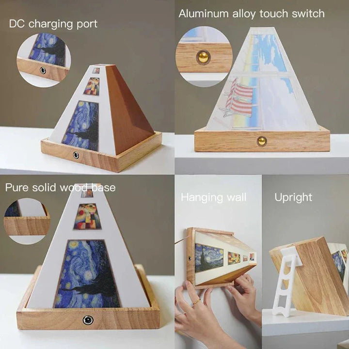 BowLift | DimenLamp - 3D LED Lamp - Modern Wall Decoration - Unique Gift Idea