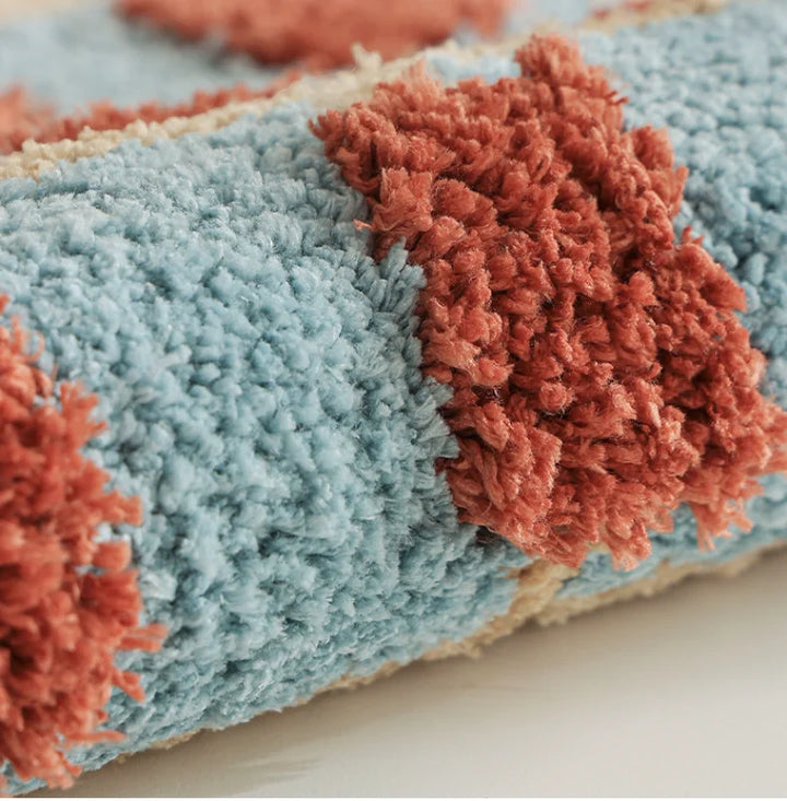 Abstract Grid Tufted Bath Mat | Bowlift