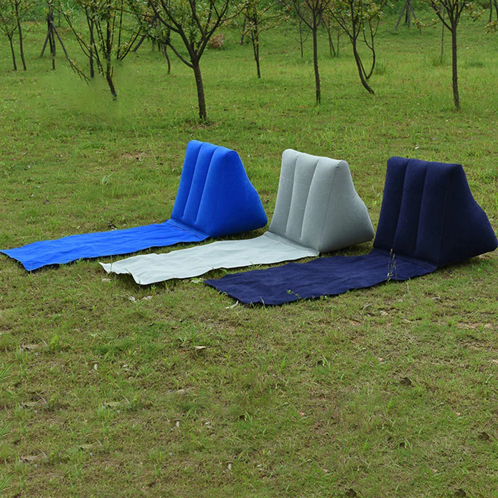 BowLift | AirNiva Inflatable Beach Mat | With Backrest | Foldable & Comfortable | For Travel & Camping