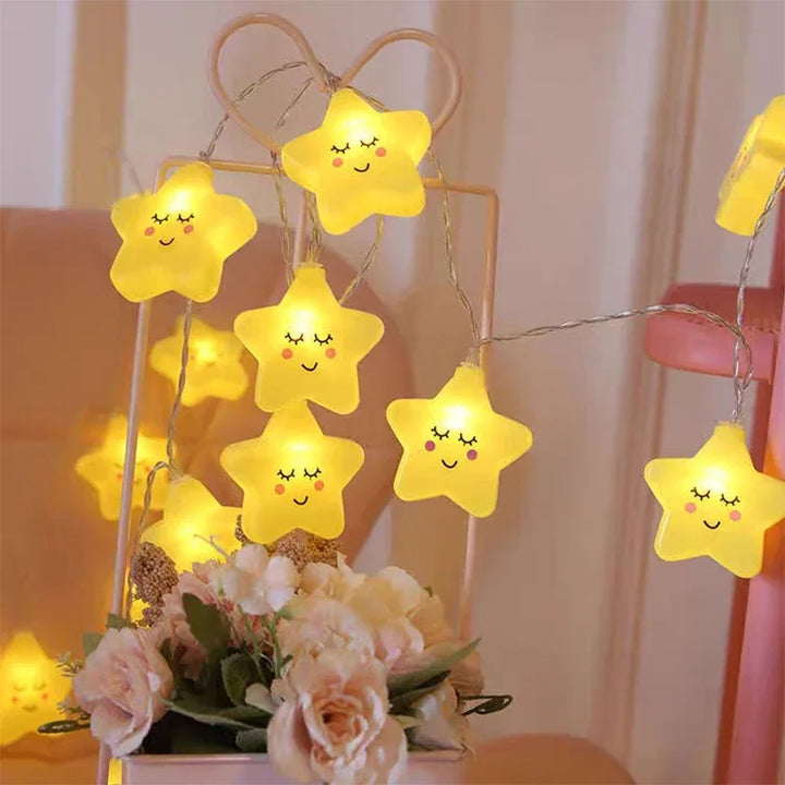 BowLift | StellaLume LED Star String Lights | USB & Battery Operated | Warm White | For Living Room, Garden, Wedding & Christmas
