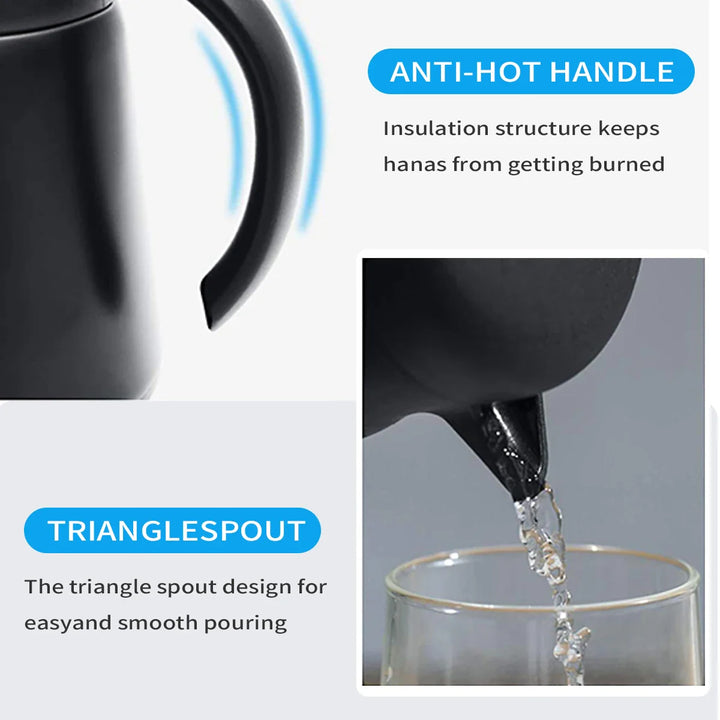 BowLift | ThermoBrew Insulated Carafe | Stainless Steel 304 | Double-Walled & Vacuum Insulated | 6h Hot / 12h Cold | 0.5 L