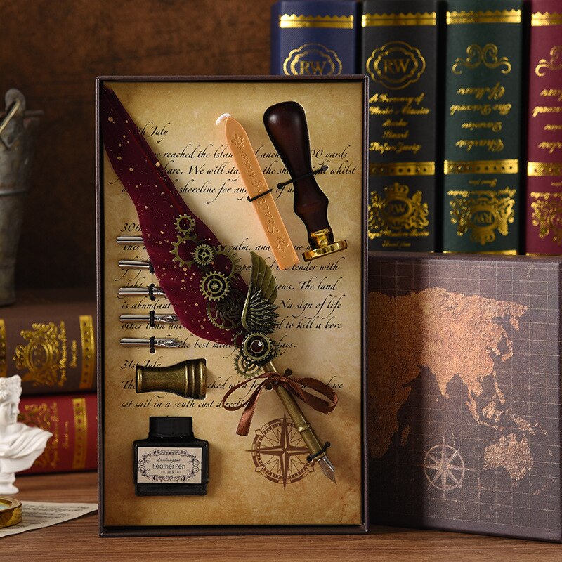 BowLift | Phoenix Feather Mechanic Calligraphy Pen Set