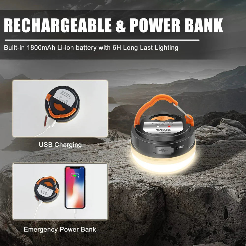 Practical Camping Magnetic LED Rechargeable Light | Bowlift