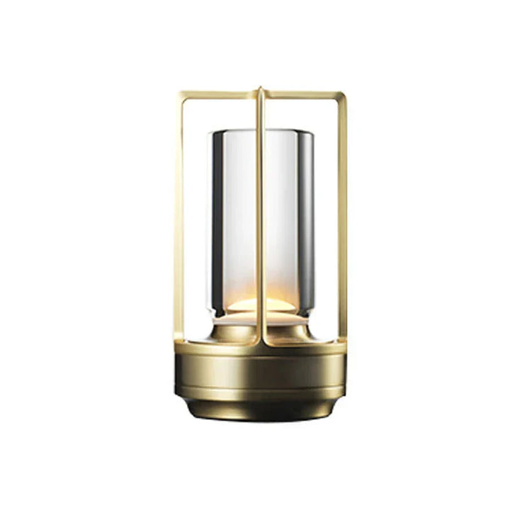 Rechargeable wireless table lamp with crystal glass - Portable LED light for indoor and outdoor areas | Bowlift