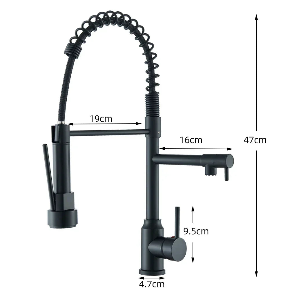 Faucet with Double Spout – High-Quality Faucet for Flexible Washing, Swivable, Ideal for Modern Kitchens, Easy to Clean and Simple Installation | Bowlift