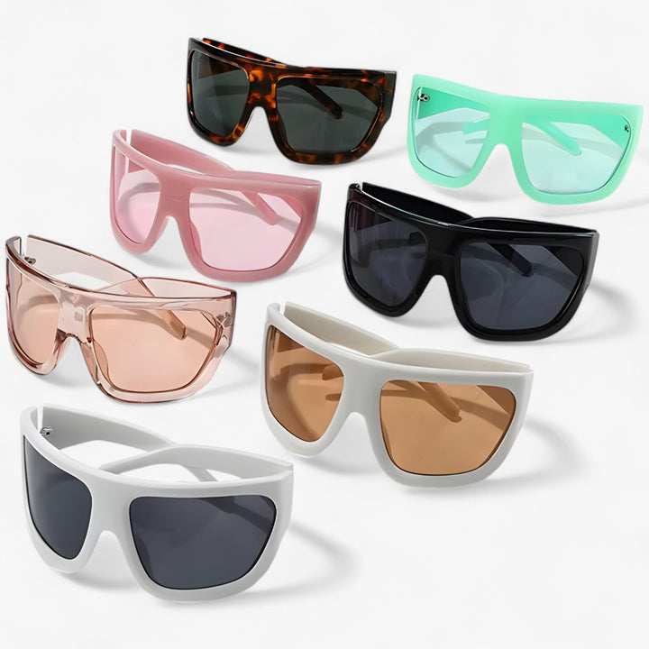 Oversized Steampunk Sports Sunglasses with Wraparound Design – Ignix | Bowlift