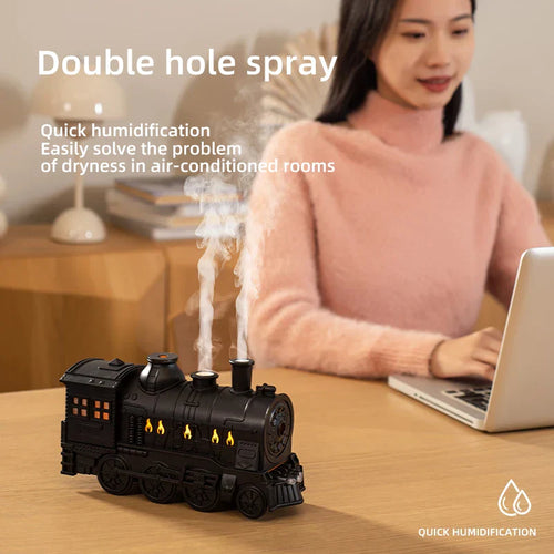Mini Train Aromatherapy Essential Oil Diffuser Lamp Decor | Bowlift