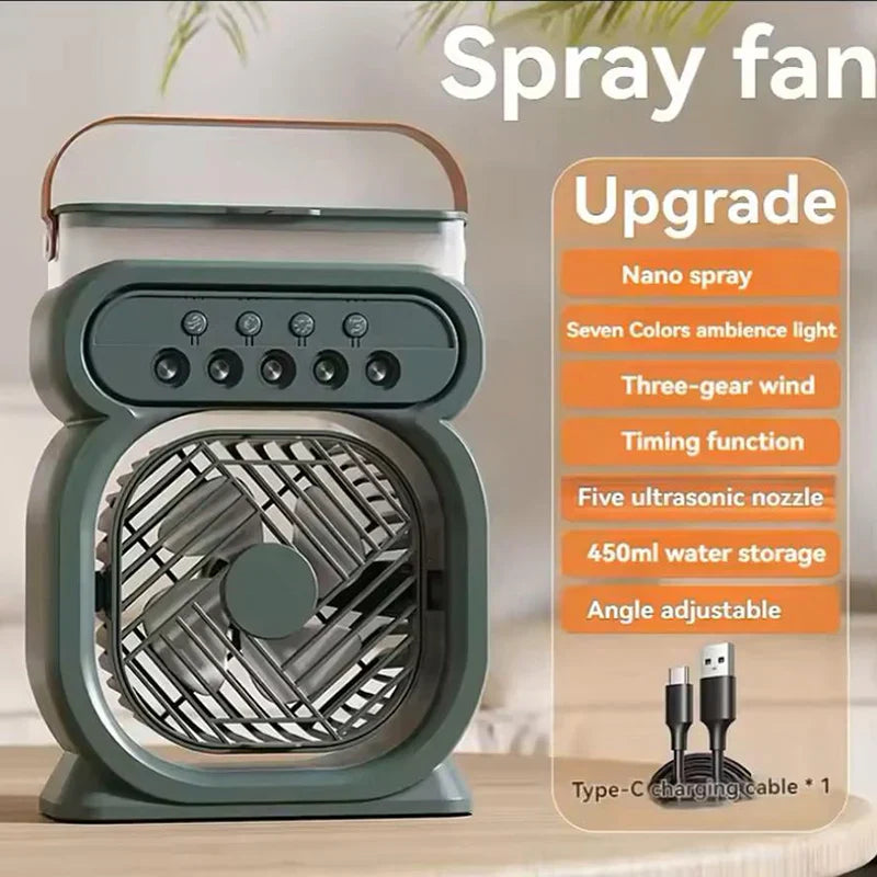 3in1 Air Cooler LED Night Lamp Humidifier Fan | Bowlift