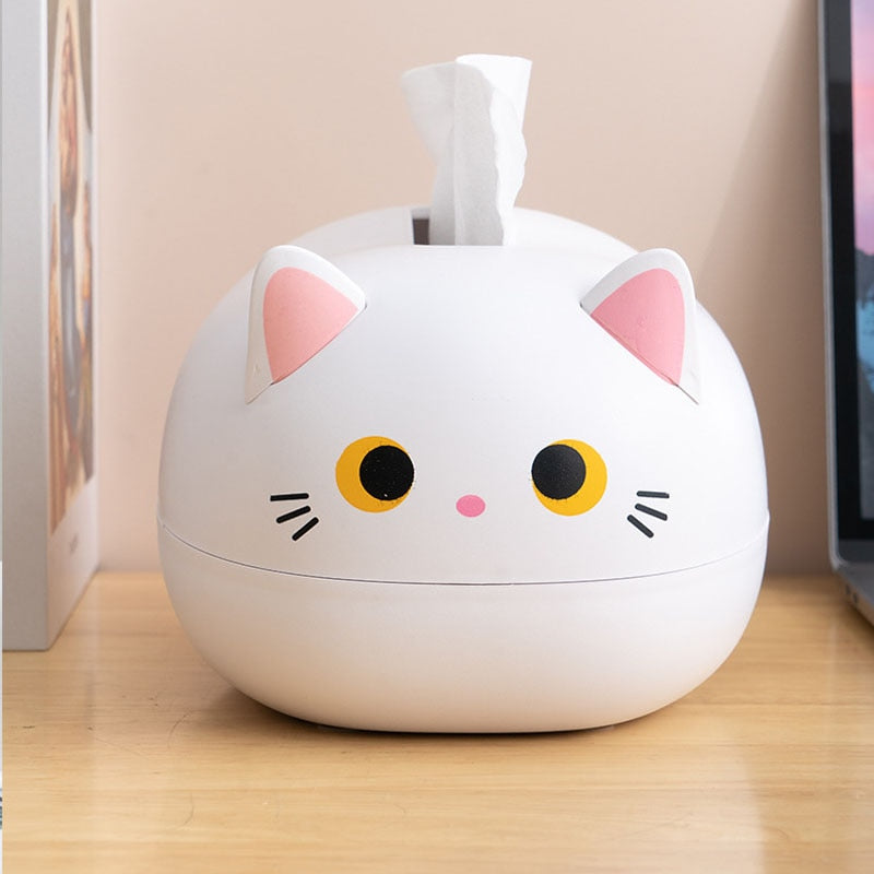 Cat Shaped Desktop Tissue Box | Bowlift