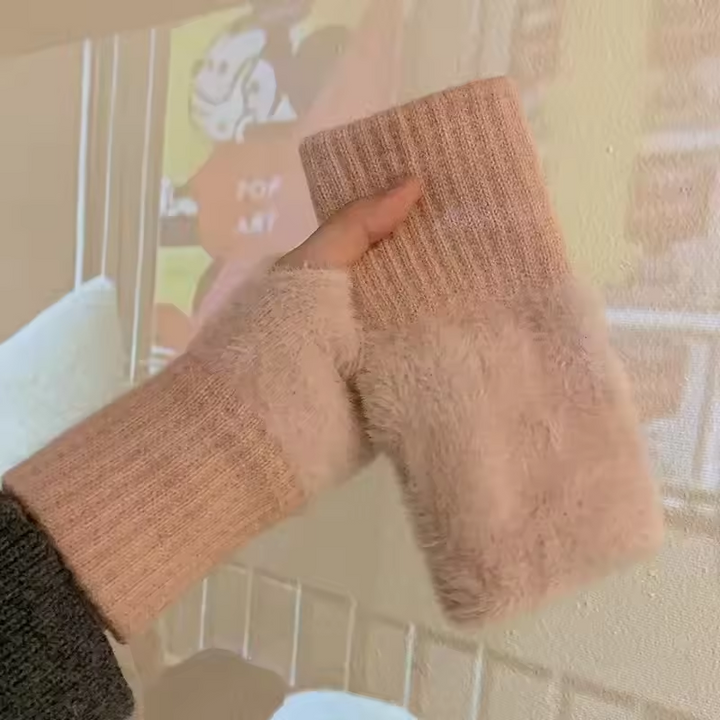 Unisex Fleece Fingerless Gloves – Warm, Soft and Functional | Bowlift