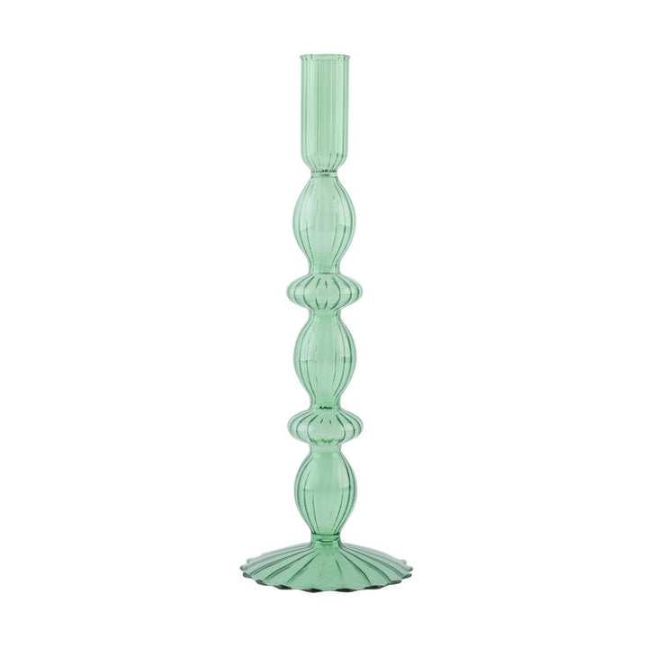 Ribbed Glass Candleholders - Pastel | Bowlift