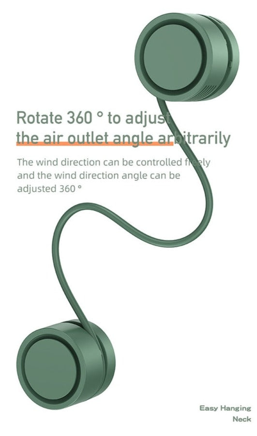 Retractable Aroma Therapy Bladeless Neck Fan | Bowlift