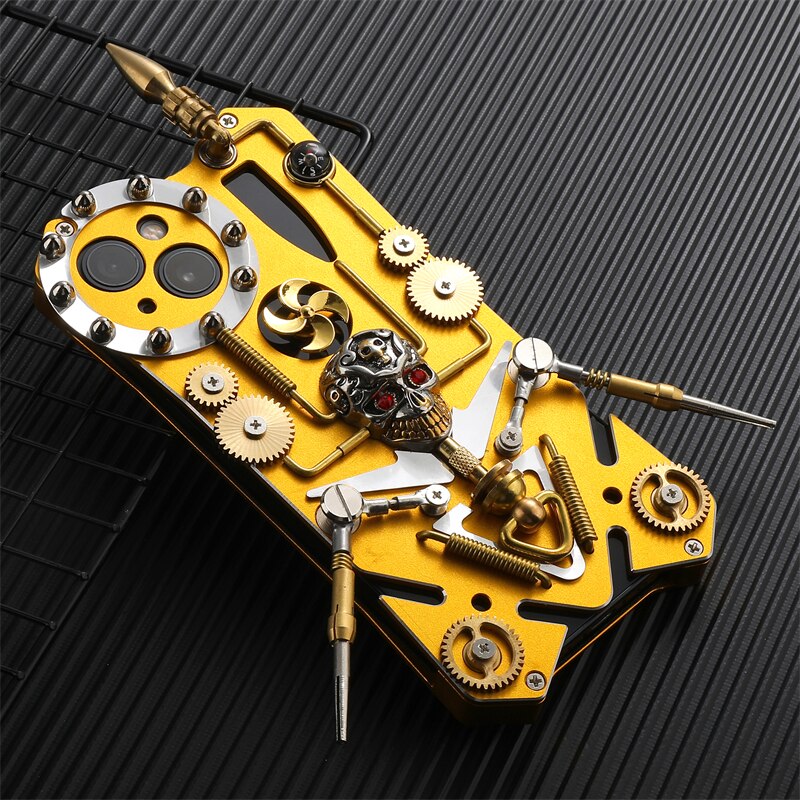 BowLift | Mechanic Skull Cyberpunk Style iPhone Case