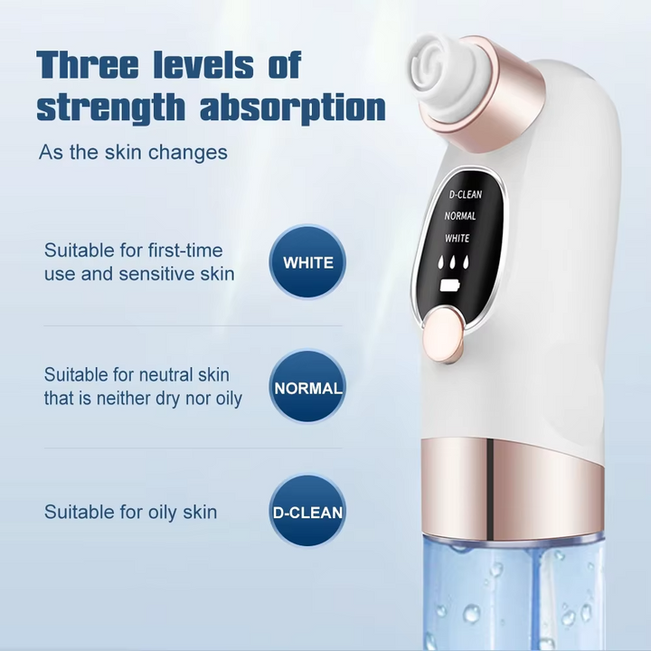 BowLift | Electric Bubble Blackhead Remover with USB Rechargeable Suction and Water Cycle Technology