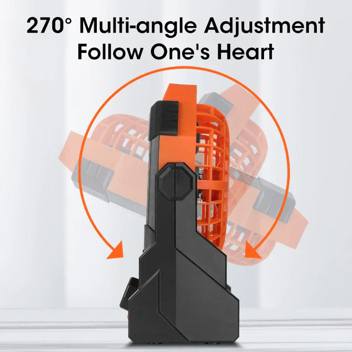 BowLift | LumoFan Pro | Camping Fan with LED | 7800 mAh Battery | USB Rechargeable