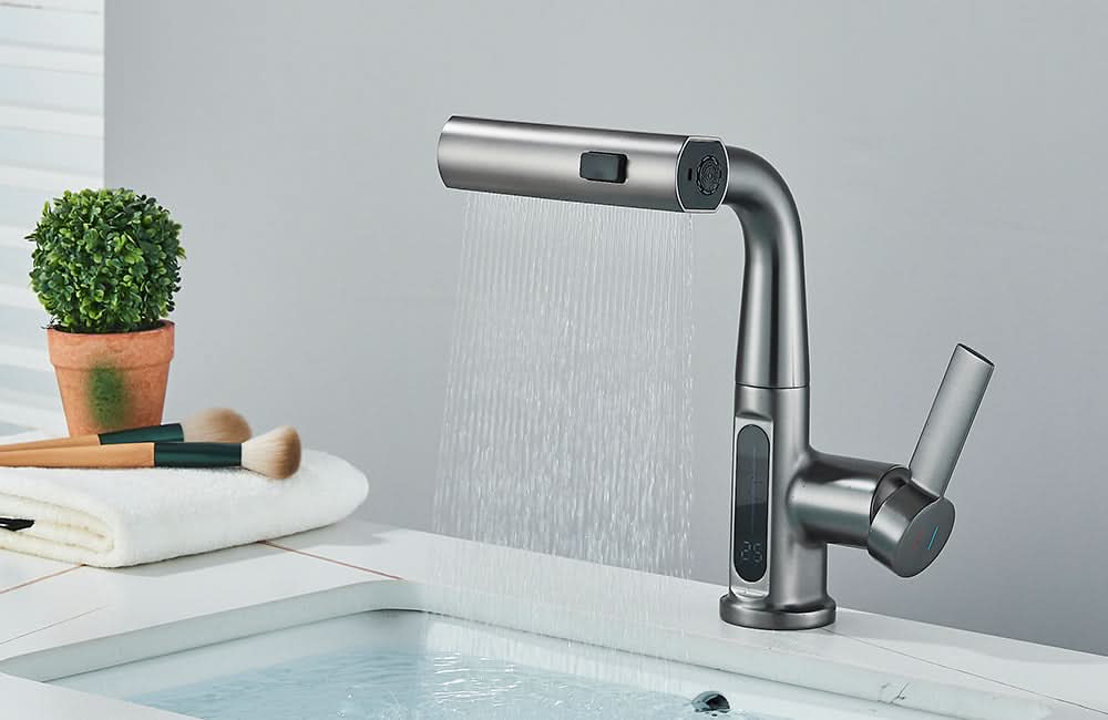 BowLift | LUXOR - Modern digital washbasin tap