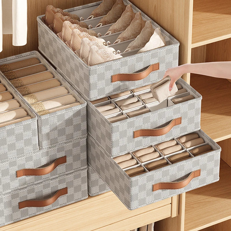 BowLift | OrgaNest Drawer Organizer Box | For Underwear & Socks | Foldable & Space-Saving | High-Quality Polyester