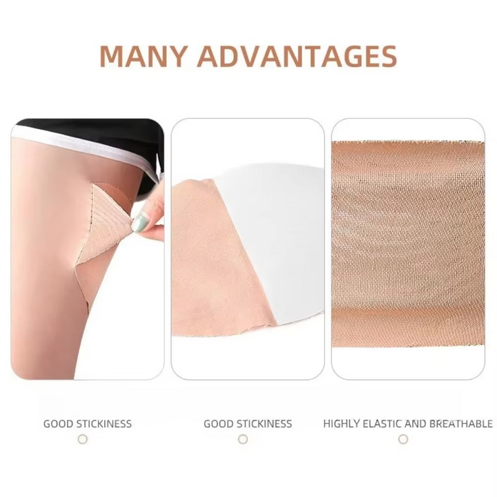 BowLift | 10-Pack Premium Thigh Protection Pads, Self-Adhesive, Waterproof & Breathable