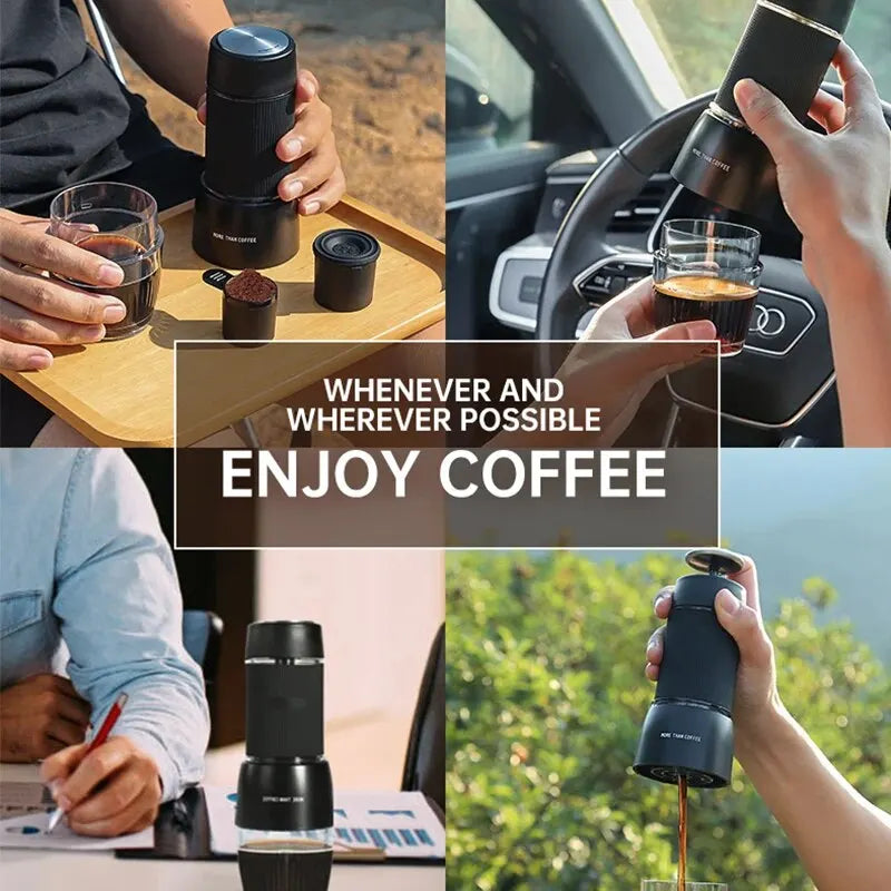 BowLift | Portable Coffee Machine 18 Bar, Hand Pressure Operation, ZZUOM CM101, Compact Extraction for Outdoor Camping Travel Use