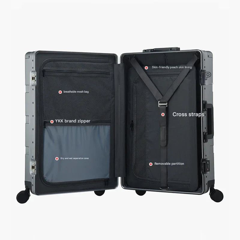 BowLift | Aluminum Hardshell Suitcase – Pristina