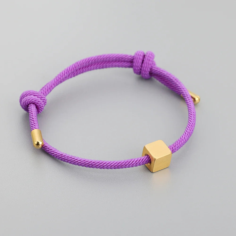 BowLift | Adjustable Couples Box Letter Initial Bracelets
