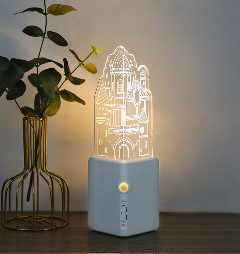 BowLift | 3D LED Rechargeable Wall Night Lamp
