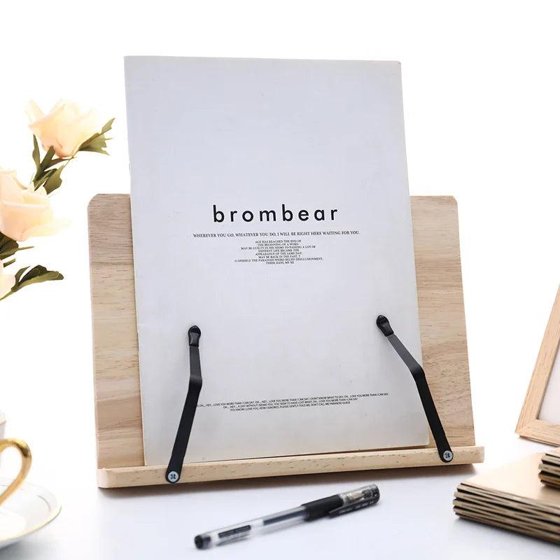 BowLift | NaturalEase - Wooden Tablet Holder
