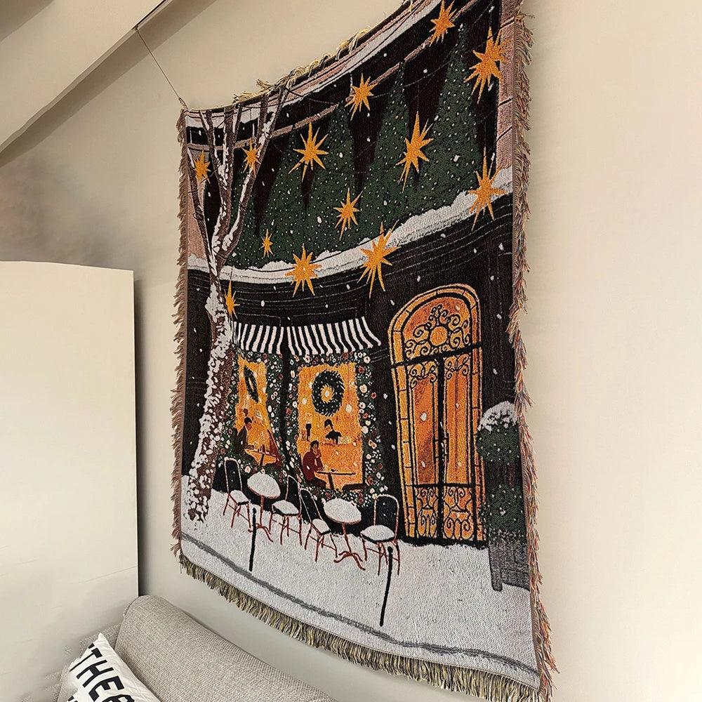 BowLift | Christmas Blanket Nutcracker and Stars Pattern