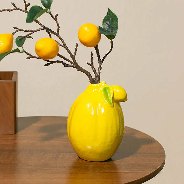 Lemon Ceramic Vase | Bowlift
